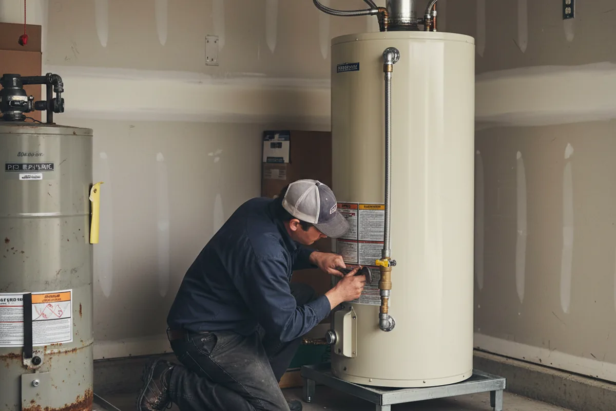 Water heater and shutoff valve replacement in Strawberry Point